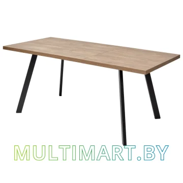 Обеденный стол Mebelart Brick M 140 (дуб канзас/черный)